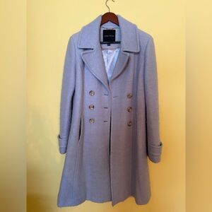 Ivanka Trump Lavender Double-Breasted Pea Coat